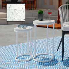 SEI Vicanno Terrazzo Nesting Table