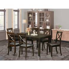 Dining tables for 6 East West Furniture 7-piece Kitchen Type Option Dining Set