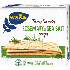 Wasa Kiks, Knækbrød & Skorper Wasa Knäckebrot Tasty Snacks Rosmarin & Seasalt crisps 190g