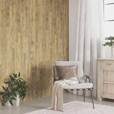 Matériaux en Feuille vidaXL Wall Panels Wood Look Brown PVC 4.12 mÂ²