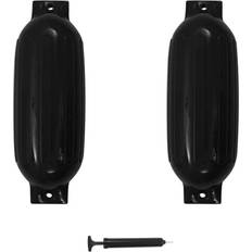 Kotflügel & Zubehör vidaXL Bootsfender 2 Stk. Schwarz 69x21,5 cm PVC