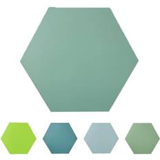 Tiles AVANT DECOR Bex Hexagon 6 6.9 Sage 2.3mm Stone Peel and Stick Backsplash Tile 6.5 sq.ft./30-Pack, Green