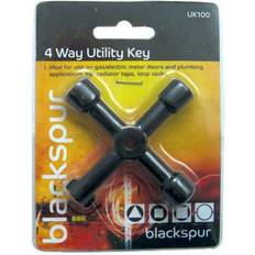 Nero Bagni Asciutti Blackspur 4 Way Utility Gas Electric Stop Cock Tap Radiator Key