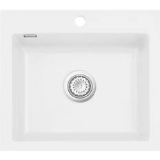 Valkoinen Valutusaltaat Lavabo Mera 57 Kitchen Sink 575 x 510 mm