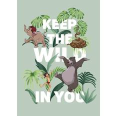 Komar Disney Wandbild Jungle Book Keep The Wild Babyzimmer, Kunstdruck