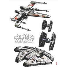 Komar Wandfolie Star Wars Spaceships 100 x 70 cm 5-delig grijs