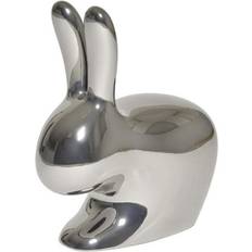 Argento Arredamenti Seduta Qeeboo Rabbit Baby Sedia Metal Polietilene Argento