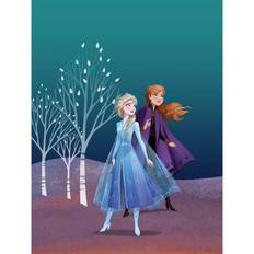 Blau Plakate & Poster Komar Disney Wandbild Frozen Sisters Kinderzimmer, Babyzimmer, Dekoration, Kunstdruck