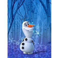 Blauw Posters Komar Poster Frozen Olaf Kristal 30 x 40 cm