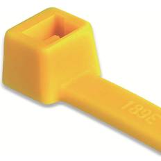 Jaune Attaches-câbles HellermannTyton 111-03006 T30R-PA66-YE Serre-câble 150 mm 3.50 mm jaune résistant aux intempéries 100 pc(s)