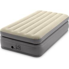 Intex Twin Dura Beam Plus Fiber-Tech Elevated Air Mattress with Built-In Pump