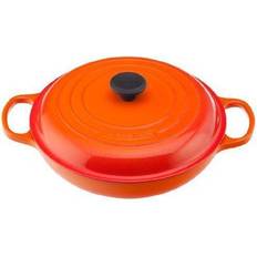 Orange Shallow Casseroles Le Creuset Enameled Cast Iron Signature Braiser