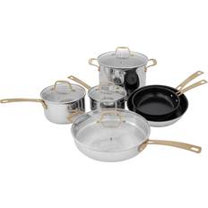 Non toxic ceramic cookware ZLINE Kitchen 10-Piece Cookware Set with lid