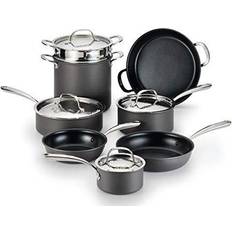 Lagostina Cookware Lagostina H904SC64 Nera harteloxiert Set mit Klappe