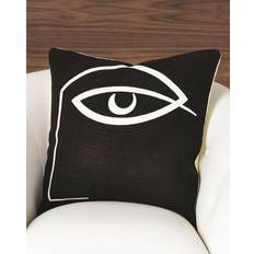 Black Complete Decoration Pillows Global Views Horus Complete Decoration Pillows White, Black (50.8x50.8cm)