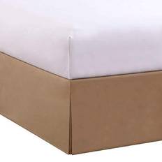 Bed Maker's 14 Inch Drop Length Valance Sheet Beige (203.2x)
