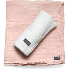 Vinter & Bloom Babytæppe & Stofble Bright White/Dusty Rose