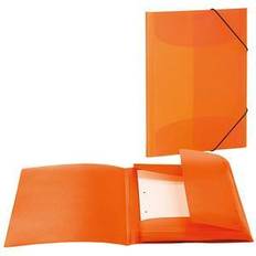 Office Supplies Herma Portfolio Folders A4 Translucent Orange Pack of 3
