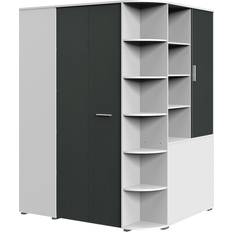 Möbel Joker White Kleiderschrank 124x199cm