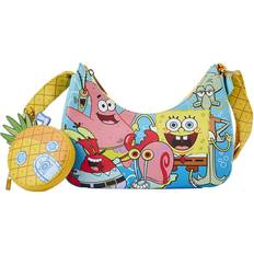 Loungefly SpongeBob SquarePants Group Shot Crossbody Purse orange