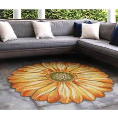 Carpets Liora Manne Frontporch Sunflower Indoor/Outdoor Blue, Yellow