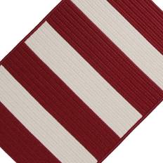 Entrance Mats Colonial Mills Pershing Striped Green, Brown, White, Black