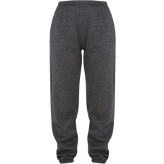 PrettyLittleThing Sweat Cuffed High Waist Joggers - Charcoal Marl