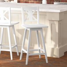 Farmhouse swivel bar stools Taylor & Logan Modern Farmhouse Bar Stool