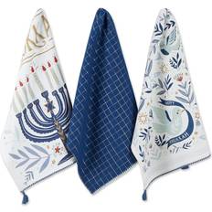 DII Asst Happy Hanukkah Kitchen Towel Multicolor