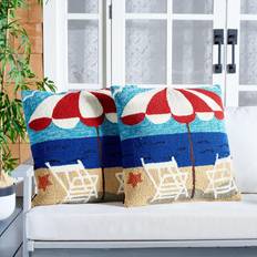 Complete Decoration Pillows Safavieh Home Beach Chair Complete Decoration Pillows Blue, Red