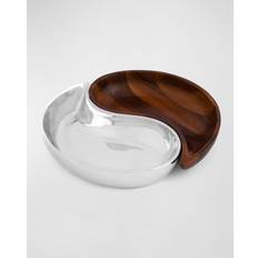 Handwash Serving Dishes Nambe Yin Yang Divided Serving Dish