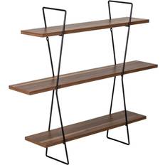 Multicolored Wall Shelves Honey Can Do 3 Tier Wall Shelf