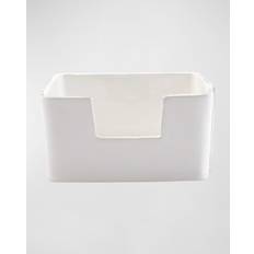 Vietri Melamine Lastra White Cocktail Napkin Holder