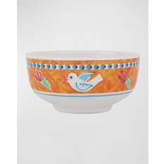 Orange Bols de petit-déjeuner Vietri Melamine Campagna Cereal Bowl Bol de petit-déjeuner