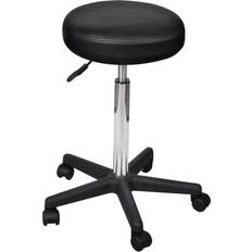 VidaXL Office Chairs vidaXL Stool Black Office Chair