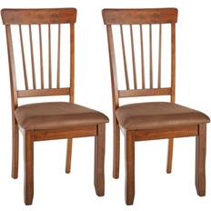 Brown Chairs Ashley Furniture Berringer Rustic Kitchen Chair 38" 2