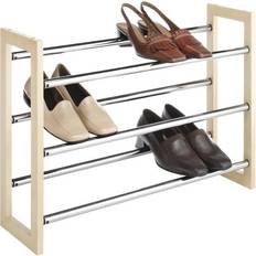 Silver Shoe Racks Whitmor 6026-2516 3 Tiers Stackable Shoe Rack