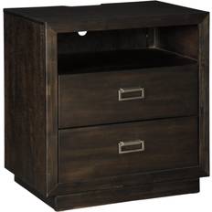 Ashley Bedside Tables Ashley Hyndell Nightstand Dark Bedside Table