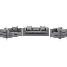 Lilola Home LHF-89715 Sofa 86" 3pcs 6 Seater