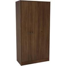 Brown Wardrobes 3 Door Dark Wardrobe