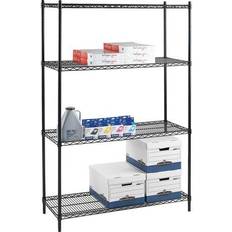 Black Shelving Systems Lorell Starter Unit Shelving System