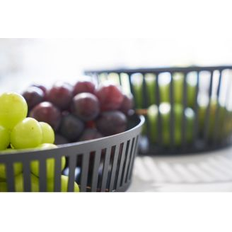 Fruteros Yamazaki Tower Striped Steel Fruit Basket Frutero