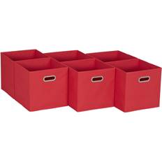 Cube storage Household Essentials Open Fabric Cube Bins Storage Box 6pcs