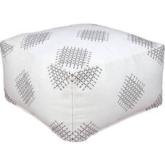 Ashley White Pouffes Ashley Signature Mabyn Pouffe