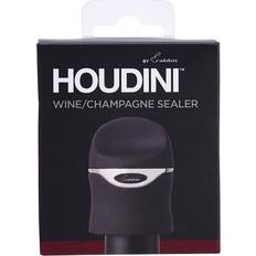 Bottle Stoppers Houdini Black Plastic/Silicone Champagne Sealer Bottle Stopper