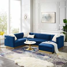 Blue Sofas modway Sanguine Collection EEI-3921-NAV Sofa