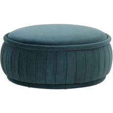 Turquoise Foot Stools TOV Furniture Rylee Velvet Foot Stool