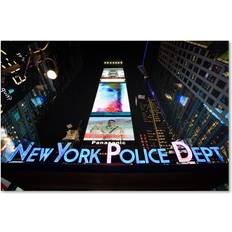 Wall Decor Trademark Fine Art "NYPD Blue Neon" Gurney Photographic Print on Wrapped Wall Decor