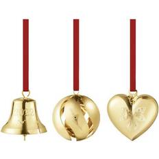 Georg jensen gavesæt Georg Jensen Bell - Ball - Heart 2022 Juletræspynt 6cm 3stk