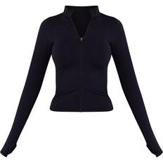 Seamless Outerwear PrettyLittleThing Basic Seamless Jacket - Black